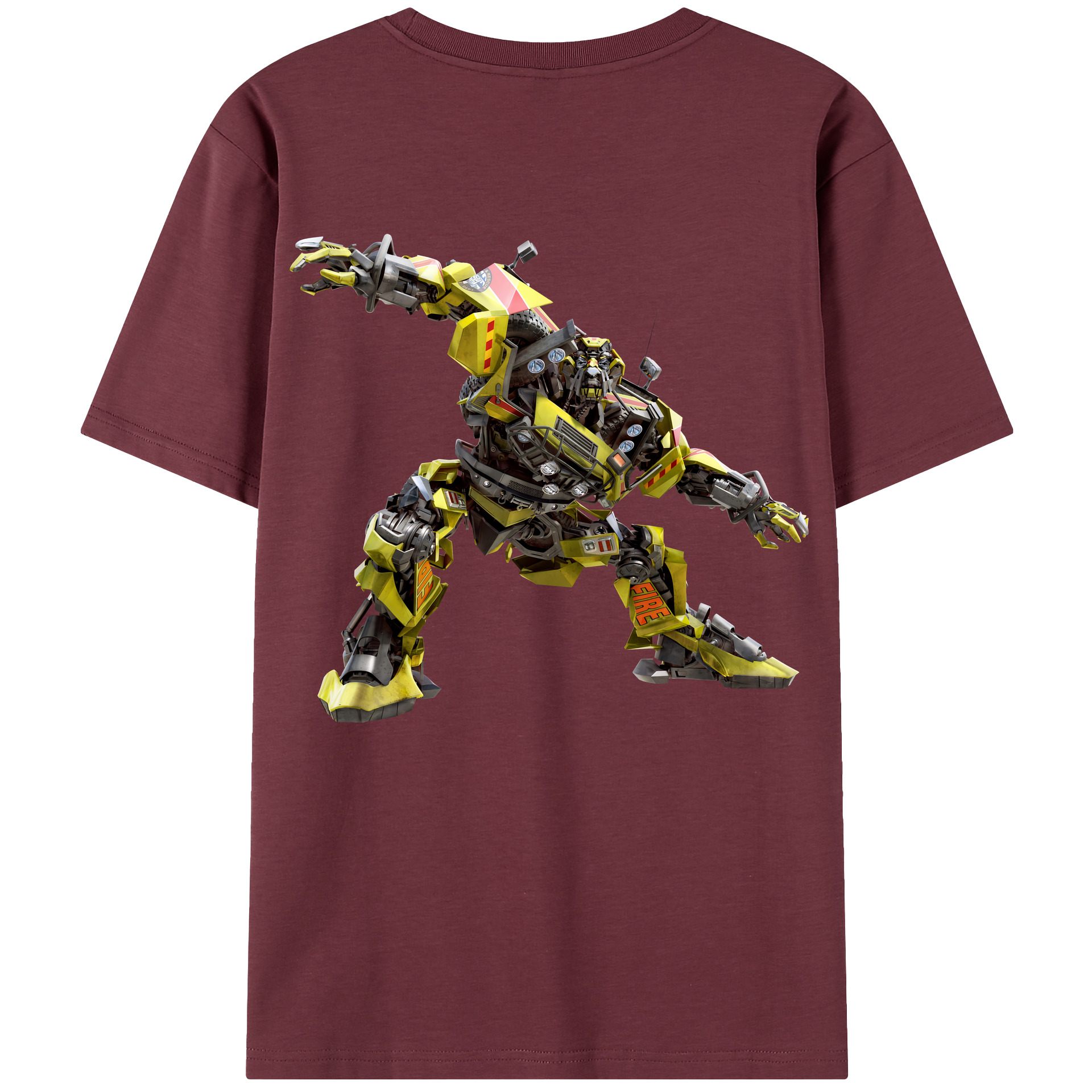（画像用） Transformers トランスフォーマー 綿100％半袖Tシャツ（背面プリント）